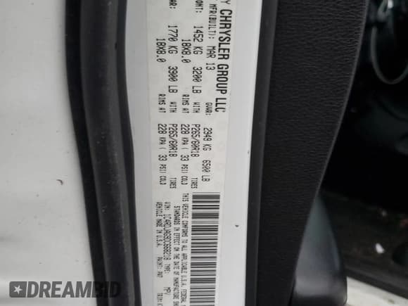 ✅ 2013 Dodge Durango SXT • VIN: 1C4RDJAG9DC668218 • Lot: 92056385. Listed on Copart with 213,344 mi. Free auction sales archive from the USA and detailed vehicle history report at DreamBid. Image 13.