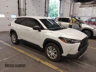 ✅ 2023 Toyota Corolla Cross L • VIN: 7MUAAABG3PV064466 • Lot: 43362963. Listed on IAAI with 36,256 mi. Free auction sales archive from the USA and detailed vehicle history report at DreamBid. Image 1.