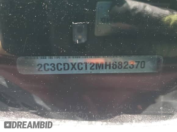 2021 Dodge Charger R/T with VIN 2C3CDXCT2MH682370, listed as a Copart auction lot 86833455 with 26,336 mi miles and Salvage title. Bid and sale history available at DreamBid. Image 13.