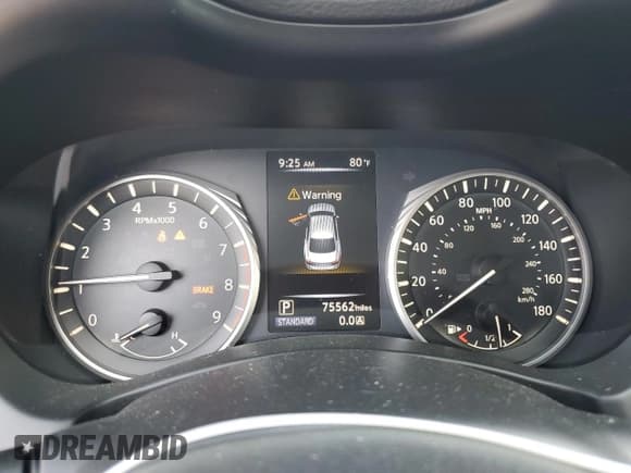 ✅ 2018 Infiniti Q50 Luxe • VIN: JN1EV7AR7JM611296 • Lot: 68939055. Wystawiony na Copart z przebiegiem 75 562 mil. Bezpłatny archiwum sprzedaży aukcyjnych z USA i szczegółowy raport historii pojazdu na DreamBid. Zdjęcie 9.