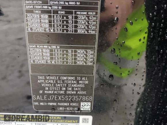 ✅ 2025 Land Rover Defender S • VIN: SALEJ7EX5S2357868 • Лот: 60537935. Опубликован ранее на Copart с пробегом 5 505 миль. Бесплатный доступ к архиву аукционных продаж из США и подробный отчёт об истории автомобиля на DreamBid. Изображение 14.