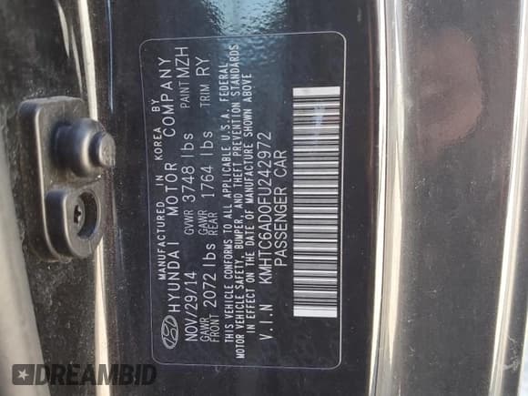 ✅ 2015 Hyundai Veloster RE:FLEX • VIN: KMHTC6AD0FU242972 • Lot: 75930104. Wystawiony na Copart z przebiegiem 152 516 mil. Bezpłatny archiwum sprzedaży aukcyjnych z USA i szczegółowy raport historii pojazdu na DreamBid. Zdjęcie 12.