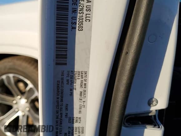 ✅ 2022 Jeep Grand Wagoneer Series I • VIN: 1C4SJVEJ2NS103503 • Лот: 37069694. Опубликован ранее на Copart с пробегом 74 417 миль. Бесплатный доступ к архиву аукционных продаж из США и подробный отчёт об истории автомобиля на DreamBid. Изображение 12.