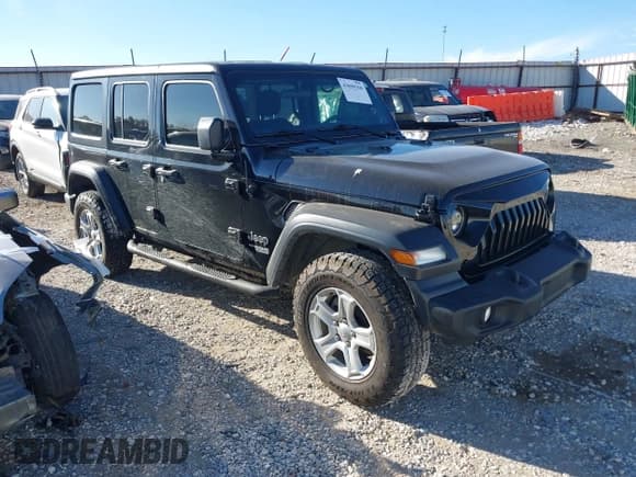 ✅ 2020 Jeep Wrangler Unlimited Sport S • VIN: 1C4HJXDN1LW230386 • Lot: 43690360. Wystawiony na IAAI z przebiegiem 116 585 mil. Bezpłatny archiwum sprzedaży aukcyjnych z USA i szczegółowy raport historii pojazdu na DreamBid. Zdjęcie 1.