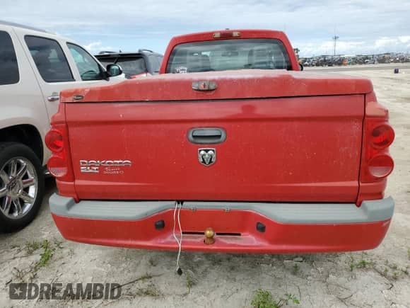 2006 Dodge Dakota SLT with VIN 1D7HE42K26S591087, listed as a Copart auction lot 76167024 with Not provided miles and Non repairable. Bid and sale history available at DreamBid. Image 6.