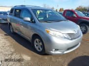✅ 2015 Toyota Sienna LE • VIN: 5TDKK3DCXFS612155 • Lot: 43695345. Listed on IAAI with 127,682 mi. Free auction sales archive from the USA and detailed vehicle history report at DreamBid. Image 1.