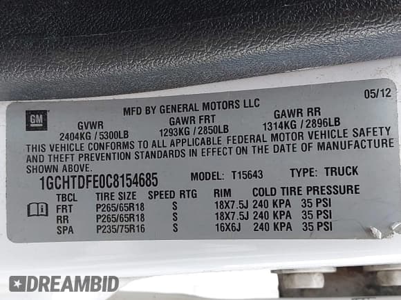 ✅ 2012 Chevrolet Colorado 2LT • VIN: 1GCHTDFE0C8154685 • Лот: 43100193. Опубликован ранее на IAAI с пробегом 193 702 миль. Бесплатный доступ к архиву аукционных продаж из США и подробный отчёт об истории автомобиля на DreamBid. Изображение 9.