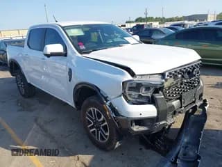 ✅ 2024 Ford Ranger Lariat • VIN: 1FTER4KH7RLE53114 • Лот: 43515858. Опубликован ранее на IAAI с пробегом 50 561 миль. Бесплатный доступ к архиву аукционных продаж из США и подробный отчёт об истории автомобиля на DreamBid. Изображение 1.