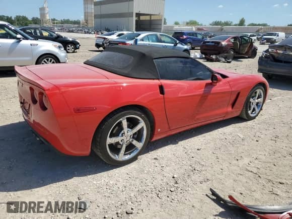 2009 Chevrolet Corvette with VIN 1G1YY36W095101668, listed as a Copart auction lot 63301285 with 64,962 mi miles and Salvage title. Bid and sale history available at DreamBid. Image 3.
