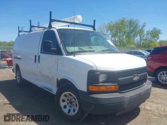 ✅ 2010 Chevrolet Express Cargo • VIN: 1GCUGADX4A1184591 • Lot: 42215034. Listed on IAAI with 138,784 mi. Free auction sales archive from the USA and detailed vehicle history report at DreamBid. Image 1.