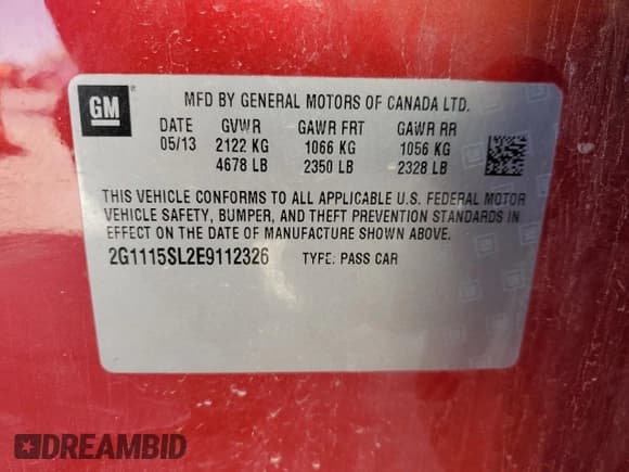 ✅ 2014 Chevrolet Impala LT • VIN: 2G1115SL2E9112326 • Лот: 70460164. Опубликован ранее на Copart с пробегом 184 313 миль. Бесплатный доступ к архиву аукционных продаж из США и подробный отчёт об истории автомобиля на DreamBid. Изображение 12.