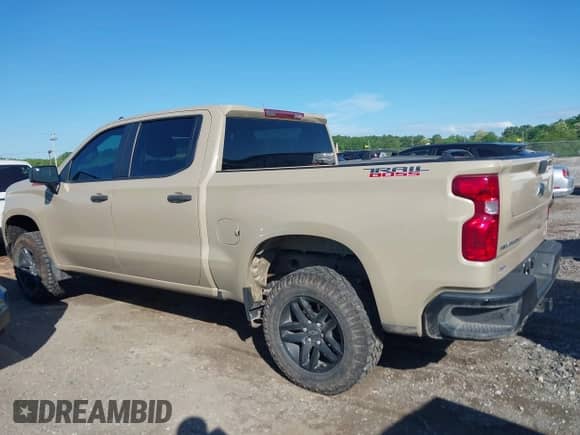 2022 Chevrolet Silverado 1500 Custom Trail Boss with VIN 3GCPDCED7NG682474, listed as a IAAI auction lot 42160845 with 19,528 mi miles and . Bid and sale history available at DreamBid. Image 14.
