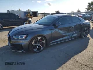 ✅ 2018 Audi RS 5 • VIN: WUAPWAF5XJA905267 • Lot: 47817075. Listed on Copart with 49,962 mi. Free auction sales archive from the USA and detailed vehicle history report at DreamBid. Image 1.