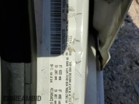 ✅ 2007 Chrysler Sebring • VIN: 1C3LC46K67N522735 • Lot: 65268365. Listed on Copart with 196,019 mi. Free auction sales archive from the USA and detailed vehicle history report at DreamBid. Image 12.