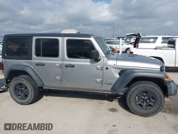 ✅ 2018 Jeep Wrangler Unlimited Sport S • VIN: 1C4HJXDG6JW267464 • Lot: 43529743. Listed on IAAI with 119,923 mi. Free auction sales archive from the USA and detailed vehicle history report at DreamBid. Image 13.