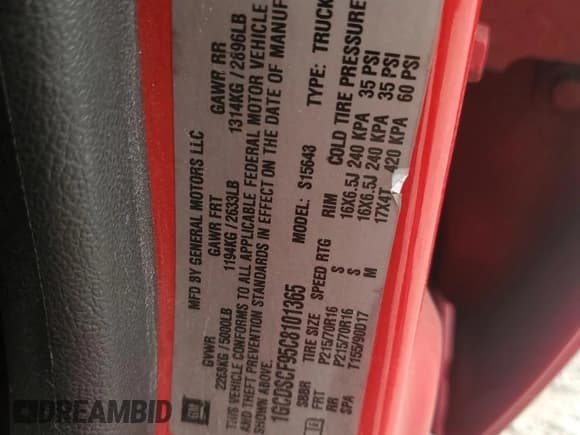 ✅ 2012 Chevrolet Colorado 1LT • VIN: 1GCDSCF95C8101365 • Лот: 86104645. Опубликован ранее на Copart с пробегом 157 979 миль. Бесплатный доступ к архиву аукционных продаж из США и подробный отчёт об истории автомобиля на DreamBid. Изображение 12.