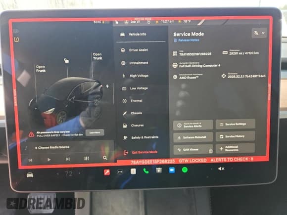 ✅ 2025 Tesla Model Y Long Range • VIN: 7SAYGDEE1SF288225 • Лот: 85882865. Опубликован ранее на Copart с пробегом 29 281 миль. Бесплатный доступ к архиву аукционных продаж из США и подробный отчёт об истории автомобиля на DreamBid. Изображение 9.