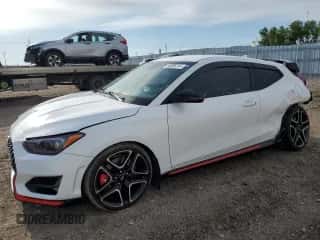 2022 Hyundai Veloster with VIN KMHT36AH5NU015486, listed as a Copart auction lot 55395744 with 11,434 mi miles and Salvage title. Bid and sale history available at DreamBid. Image 1.