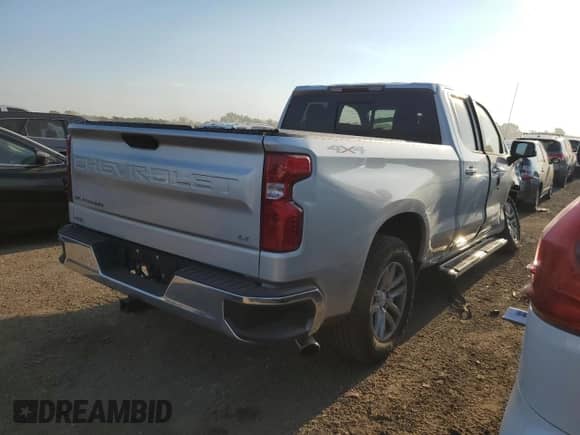 2019 Chevrolet Silverado 1500 LT with VIN 1GCRYDEK2KZ302275, listed as a Copart auction lot 80577075 with 54,135 mi miles and Salvage title. Bid and sale history available at DreamBid. Image 3.