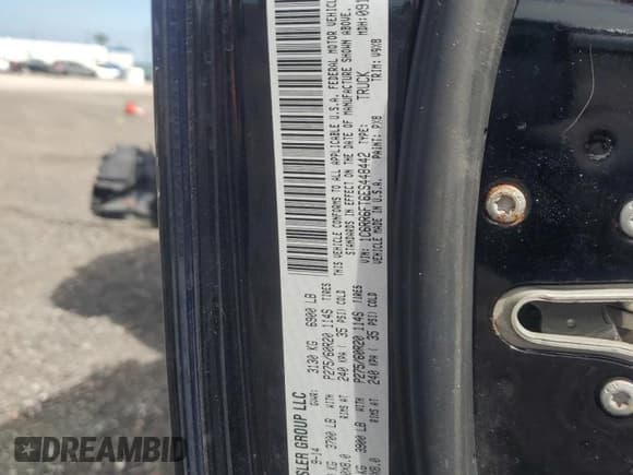 ✅ 2014 Ram 1500 Express • VIN: 1C6RR6FT6ES448442 • Lot: 91251165. Listed on Copart with 125,056 mi. Free auction sales archive from the USA and detailed vehicle history report at DreamBid. Image 12.