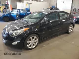 2013 Hyundai Elantra Limited with VIN 5NPDH4AE8DH382542, listed as a Copart auction lot 86533115 with 115,782 mi miles and Clean title. Bid and sale history available at DreamBid. Image 1.