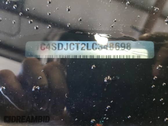 2020 Dodge Durango R/T with VIN 1C4SDJCT2LC348698, listed as a Copart auction lot 86456455 with 55,249 mi miles and Salvage title. Bid and sale history available at DreamBid. Image 13.