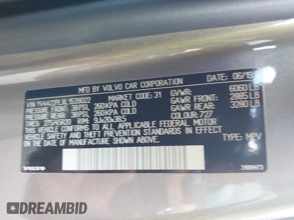 ✅ 2020 Volvo XC90 Inscription • VIN: YV4A22PLXL1539022 • Лот: 43567787. Опубликован ранее на IAAI с пробегом 41 613 миль. Бесплатный доступ к архиву аукционных продаж из США и подробный отчёт об истории автомобиля на DreamBid. Изображение 9.