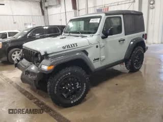 ✅ 2023 Jeep Wrangler Sport • VIN: 1C4HJXAG7PW617021 • Lot: 59928305. Listed on Copart with 8,503 mi. Free auction sales archive from the USA and detailed vehicle history report at DreamBid. Image 1.