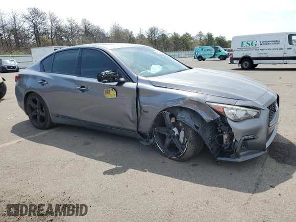✅ 2019 Infiniti Q50 Luxe • VIN: JN1EV7AP6KM514090 • Lot: 54972415. Listed on Copart with 41,786 mi. Free auction sales archive from the USA and detailed vehicle history report at DreamBid. Image 4.