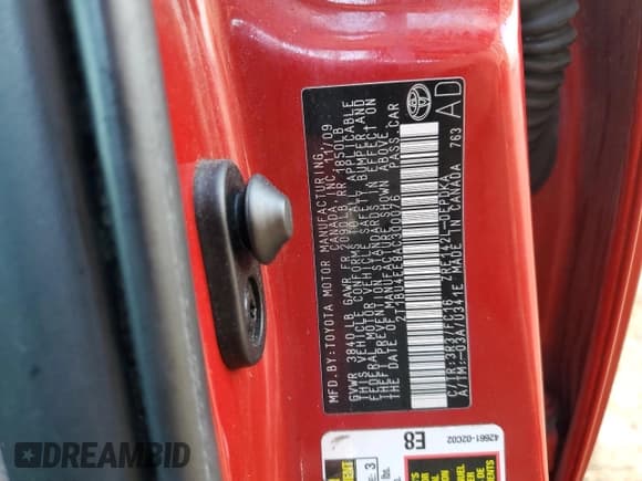 ✅ 2010 Toyota Corolla • VIN: 2T1BU4EE8AC300076 • Lot: 85753225. Listed on Copart with Not provided. Free auction sales archive from the USA and detailed vehicle history report at DreamBid. Image 13.