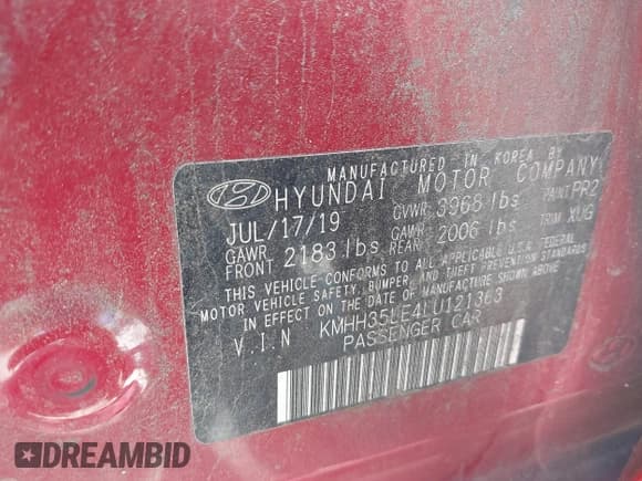 ✅ 2020 Hyundai Elantra • VIN: KMHH35LE4LU121363 • Лот: 41888786. Опубликован ранее на IAAI с пробегом 64 143 миль. Бесплатный доступ к архиву аукционных продаж из США и подробный отчёт об истории автомобиля на DreamBid. Изображение 9.