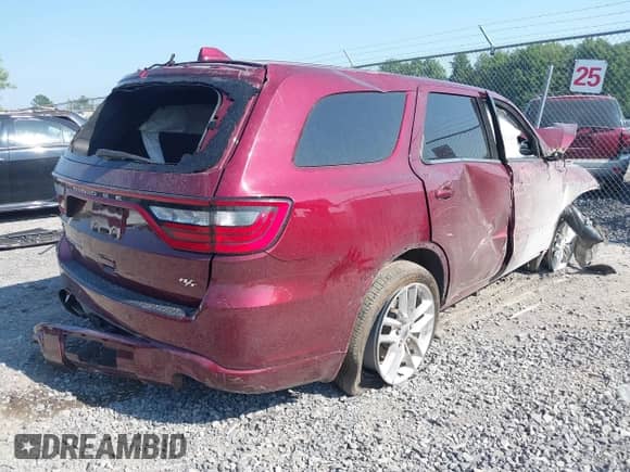 2022 Dodge Durango R/T with VIN 1C4SDJCT4NC221874, listed as a IAAI auction lot 42982633 with 41,335 mi miles and . Bid and sale history available at DreamBid. Image 4.