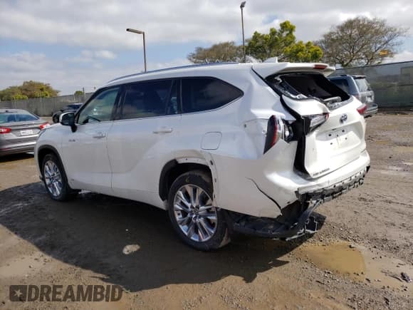✅ 2020 Toyota Highlander Hybrid Limited • VIN: 5TDDBRCH8LS008589 • Лот: 45165363. Опубликован ранее на Copart с пробегом 37 156 миль. Бесплатный доступ к архиву аукционных продаж из США и подробный отчёт об истории автомобиля на DreamBid. Изображение 2.