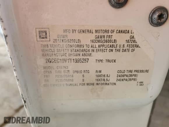 2000 Chevrolet Silverado 1500 z VIN 2GCEC19V1Y1395257, wystawiony jako Copart lot #90746085 z przebiegiem 269 194 mil mil oraz Czysty tytuł • Clean title. Historia ofert i sprzedaży dostępna na DreamBid. Obrazek 12.