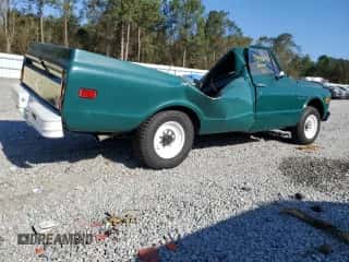 1971 Chevrolet Silverado 2500 z VIN CE241F801704, wystawiony jako Copart lot #74438194 z przebiegiem 94 343 mil mil oraz Szkoda całkowita • Salvage title. Historia ofert i sprzedaży dostępna na DreamBid. Obrazek 3.