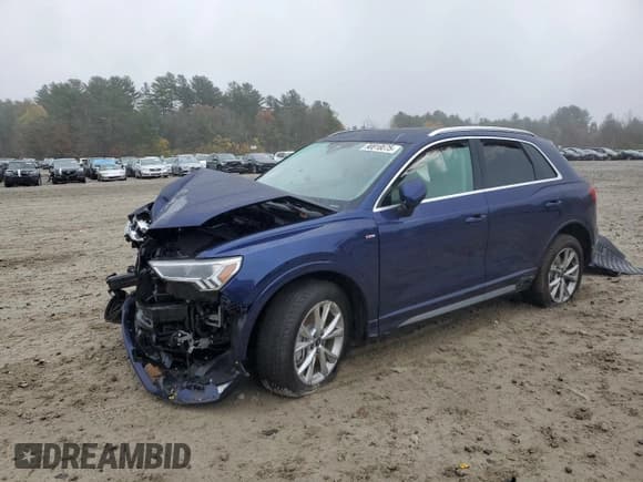 ✅ 2024 Audi Q3 S line Premium • VIN: WA1DECF38R1099917 • Lot: 90818875. Listed on Copart with Not provided. Free auction sales archive from the USA and detailed vehicle history report at DreamBid. Image 1.