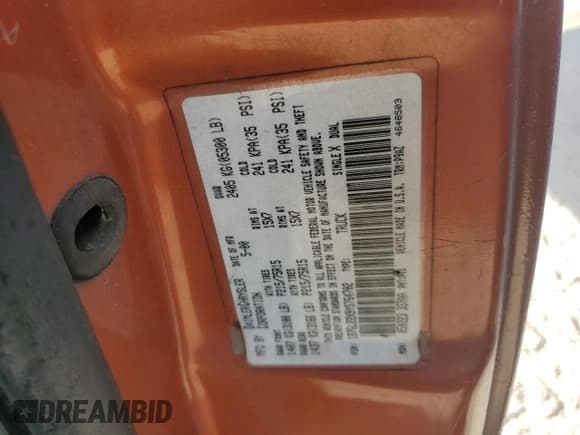 ✅ 2000 Dodge Dakota • VIN: 1B7GL22X9YS764702 • Lot: 83312094. Wystawiony na Copart z przebiegiem 235 503 mil. Bezpłatny archiwum sprzedaży aukcyjnych z USA i szczegółowy raport historii pojazdu na DreamBid. Zdjęcie 12.