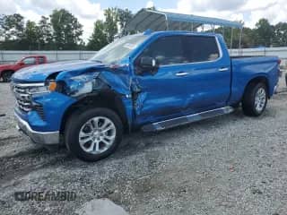 2023 Chevrolet Silverado 1500 LTZ z VIN 3GCUDGED8PG105336, wystawiony jako Copart lot #66505565 z przebiegiem 28 277 mil mil oraz Szkoda całkowita • Salvage title. Historia ofert i sprzedaży dostępna na DreamBid. Obrazek 1.