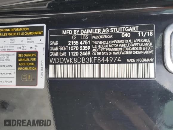 ✅ 2019 Mercedes-Benz C 300 • VIN: WDDWK8DB3KF844974 • Lot: 41604365. Wystawiony na Copart z przebiegiem Nie podano. Bezpłatny archiwum sprzedaży aukcyjnych z USA i szczegółowy raport historii pojazdu na DreamBid. Zdjęcie 12.