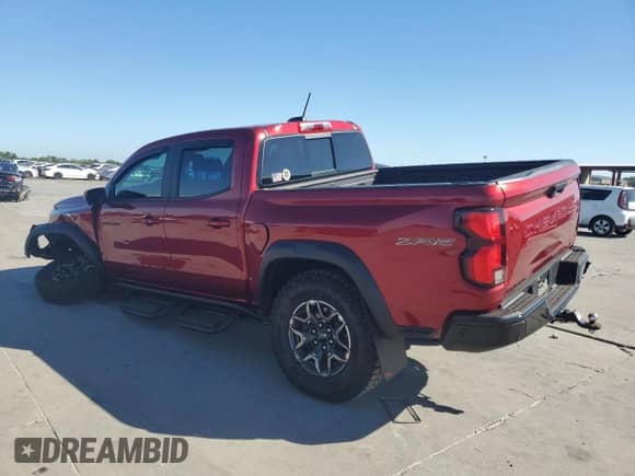 2023 Chevrolet Colorado 4WD ZR2 с VIN 1GCPTFEK2P1230663, выставлен на аукционе Copart как лот 69043564 с пробегом 5 927 миль миль и Списание • Salvage title. История ставок и продаж доступна на DreamBid. Изображение 2.