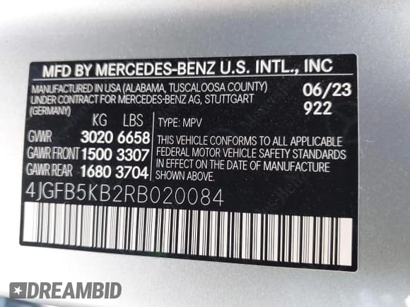 ✅ 2024 Mercedes-Benz GLE 450 • VIN: 4JGFB5KB2RB020084 • Lot: 42597712. Wystawiony na IAAI z przebiegiem 24 222 mil. Bezpłatny archiwum sprzedaży aukcyjnych z USA i szczegółowy raport historii pojazdu na DreamBid. Zdjęcie 9.