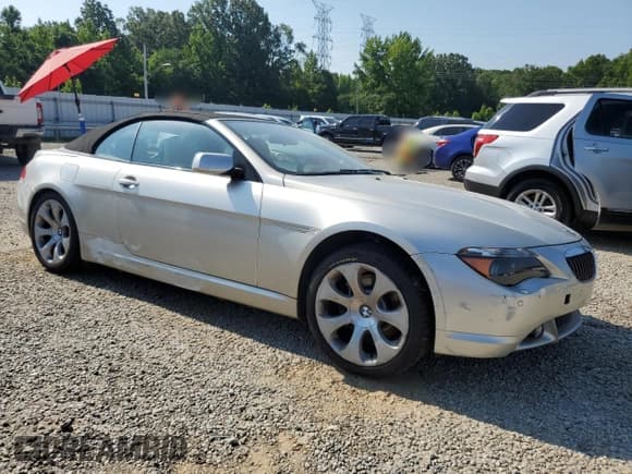 ✅ 2005 BMW 6 Series 645Ci • VIN: WBAEK73485B327441 • Lot: 62171145. Wystawiony na Copart z przebiegiem 67 894 mil. Bezpłatny archiwum sprzedaży aukcyjnych z USA i szczegółowy raport historii pojazdu na DreamBid. Zdjęcie 4.