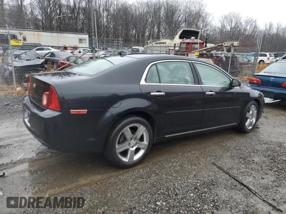 ✅ 2012 Chevrolet Malibu 3LT • VIN: 1G1ZF5E75CF185343 • Lot: 83037724. Listed on Copart with 197,467 mi. Free auction sales archive from the USA and detailed vehicle history report at DreamBid. Image 3.