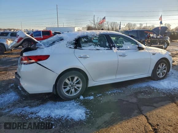 ✅ 2017 Kia Optima LX • VIN: 5XXGT4L37HG151043 • Lot: 95330645. Listed on Copart with 94,435 mi. Free auction sales archive from the USA and detailed vehicle history report at DreamBid. Image 3.