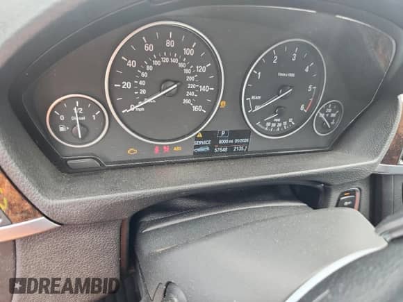 2015 BMW 3 Series 328d xDrive with VIN WBA3K5C54FK301943, listed as a Copart auction lot 61622275 with 57,648 mi miles and Non repairable. Bid and sale history available at DreamBid. Image 9.