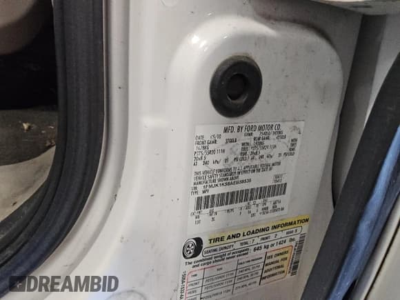 ✅ 2010 Ford Expedition Max Limited • VIN: 1FMJK1K58AEB58535 • Lot: 45560765. Listed on Copart with 260,293 mi. Free auction sales archive from the USA and detailed vehicle history report at DreamBid. Image 13.