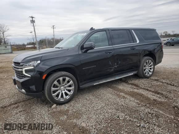 2024 Chevrolet Suburban LT z VIN 1GNSKCKD4RR116483, wystawiony jako Copart lot #91834185 z przebiegiem 59 712 mil mil oraz Szkoda całkowita • Salvage title. Historia ofert i sprzedaży dostępna na DreamBid. Obrazek 1.