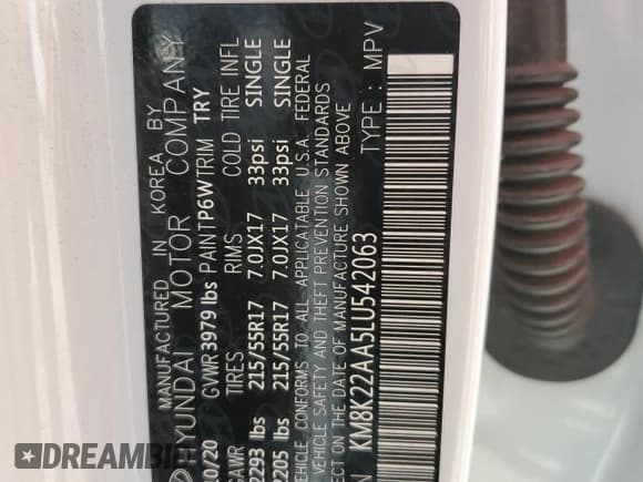 ✅ 2020 Hyundai Kona SEL • VIN: KM8K22AA5LU542063 • Лот: 70732083. Опубликован ранее на Copart с пробегом 51 719 миль. Бесплатный доступ к архиву аукционных продаж из США и подробный отчёт об истории автомобиля на DreamBid. Изображение 12.