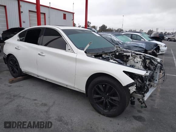 ✅ 2017 Infiniti Q50 Red Sport 400 • VIN: JN1FV7AP4HM850494 • Lot: 43372207. Listed on IAAI with 11 mi. Free auction sales archive from the USA and detailed vehicle history report at DreamBid. Image 1.