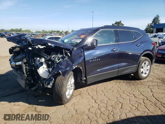 2020 Chevrolet Blazer LT with VIN 3GNKBCRS7LS598780, listed as a Copart auction lot 69838124 with Not provided miles and Non repairable. Bid and sale history available at DreamBid. Image 1.